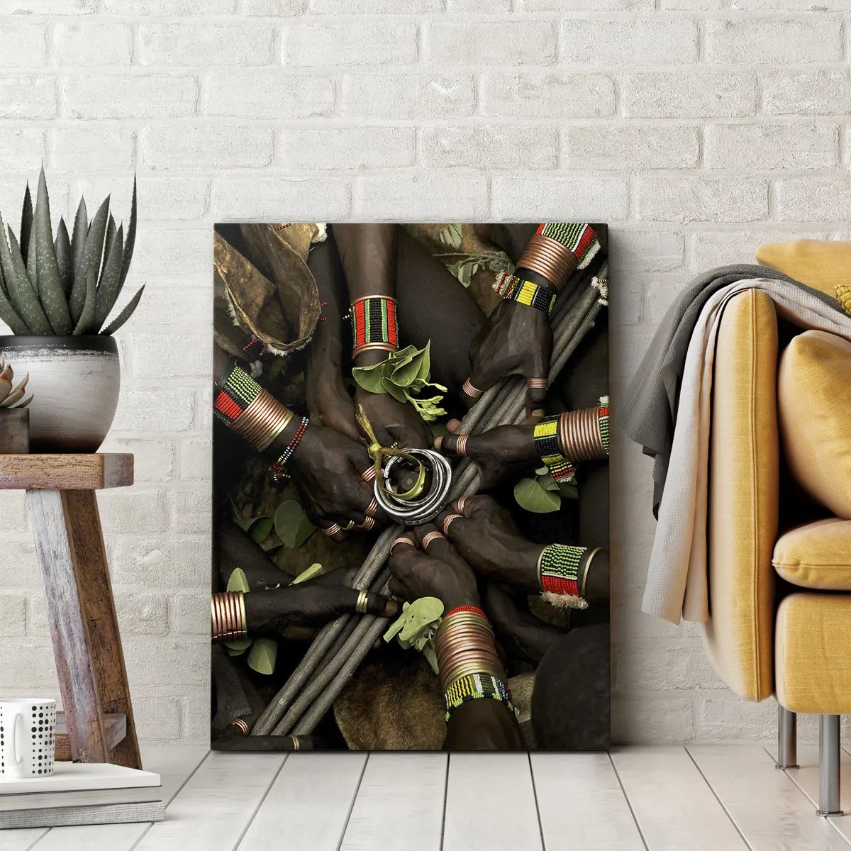 Lærredstryk - Billede på lærred - Vi er sammen - 50x70 cm