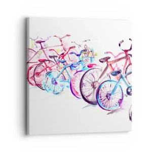 Lærredstryk - Billede på lærred - Antimoto klubmøde - 30x30 cm