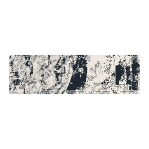 Prøve Fototapet Selvklæbende Deluxe Sticker - Modsætningernes gennemtrængning - Abstraktion, Stykke, Collage - 100x30 cm