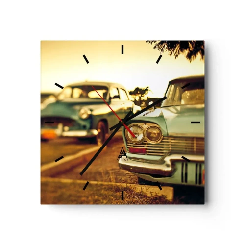 Vægur, Uret - Vi må vente og se - 40x40 cm