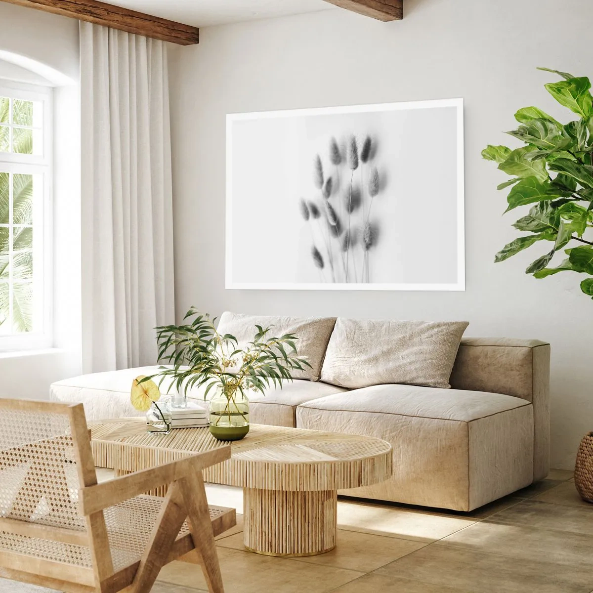Plakat - Dens bløde græs - 100x70 cm