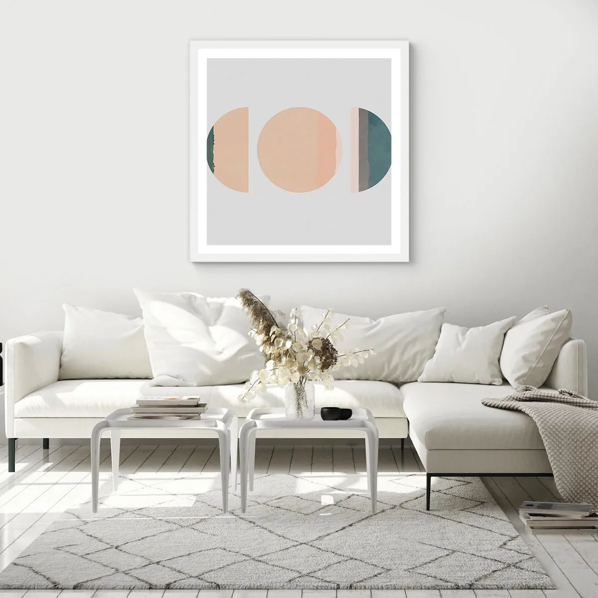 Plakat i hvid ramme - Hjul for hjul - 60x60 cm