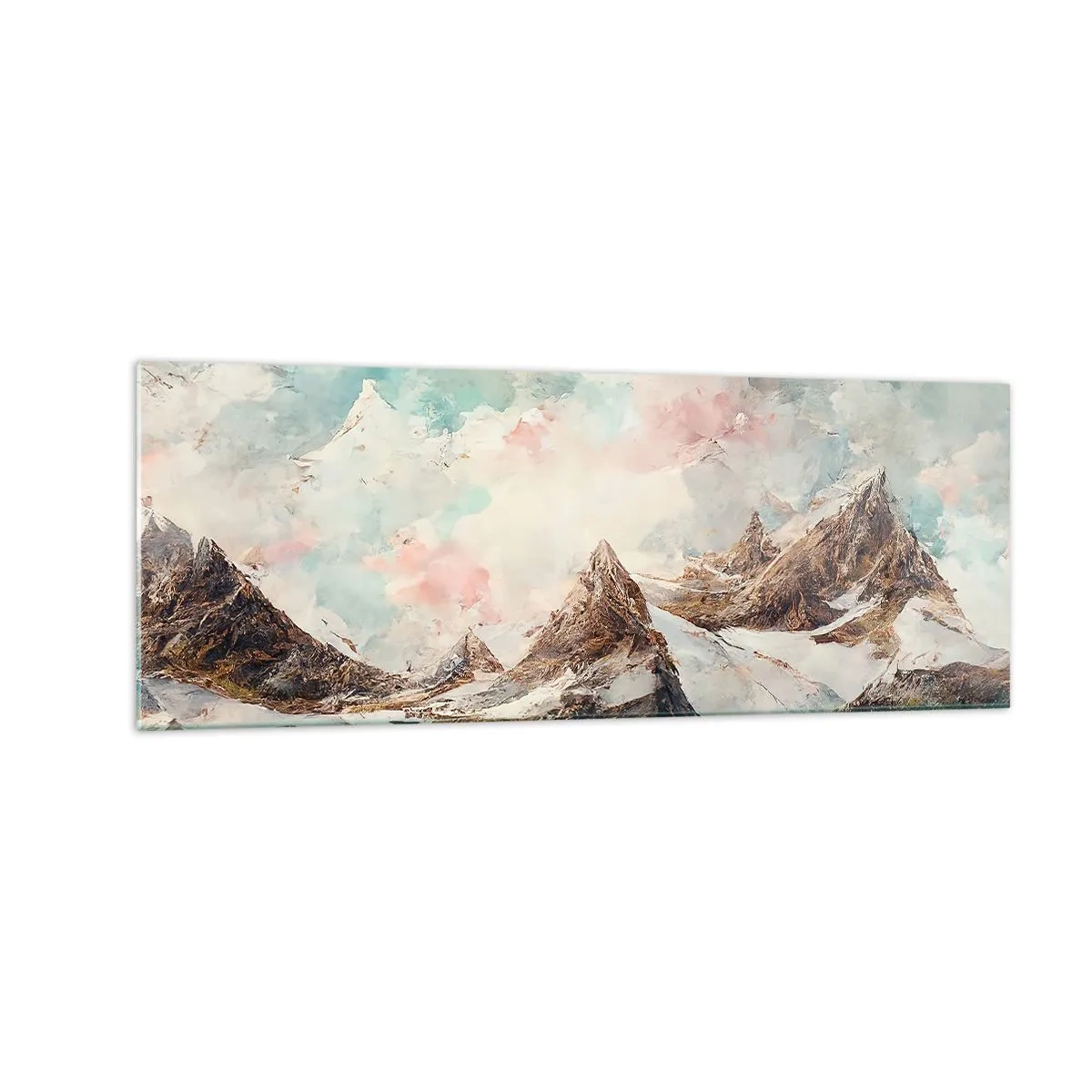 Billede på glas - Stenede knive - 140x50 cm