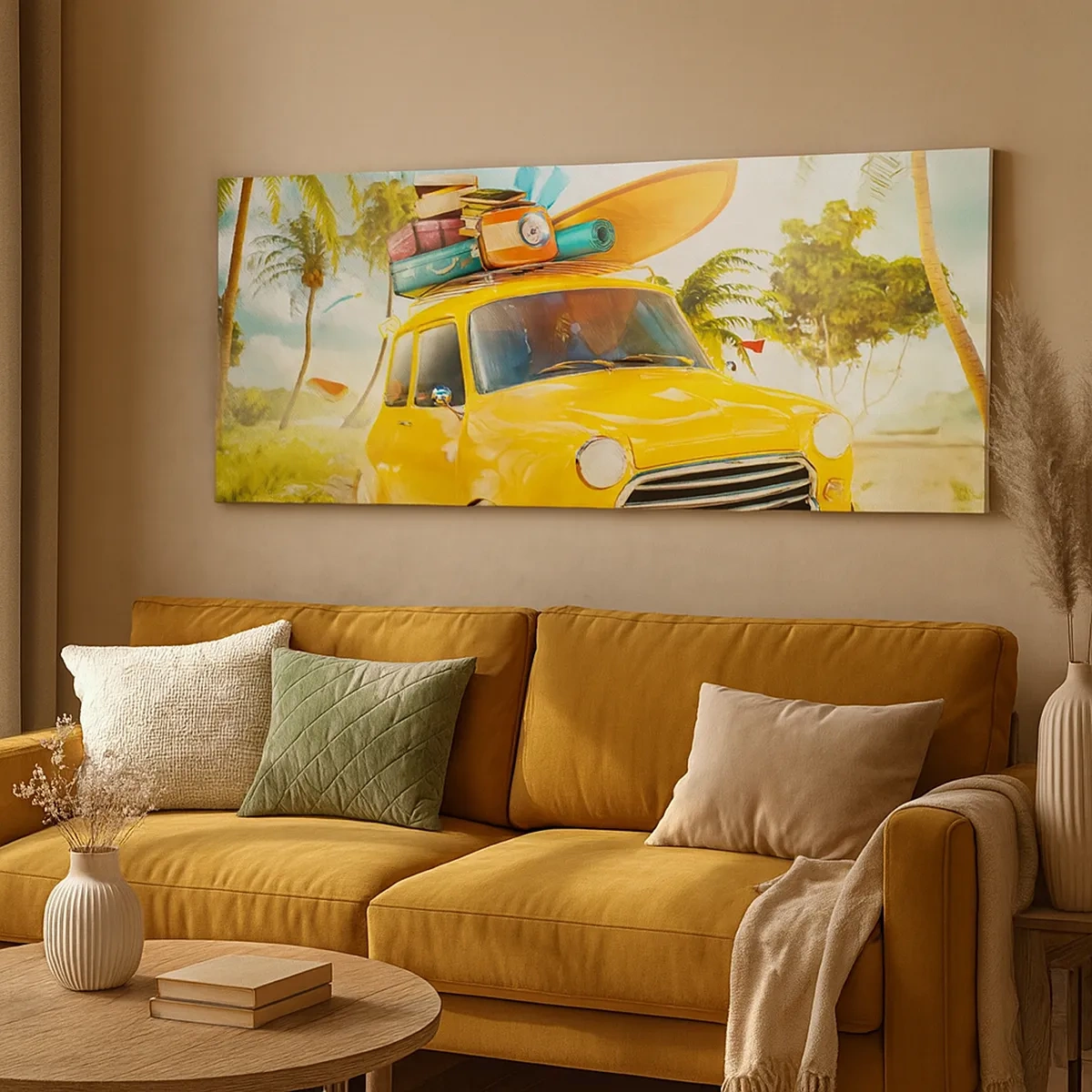 Lærredstryk - Billede på lærred - En rejse for mere end et smil - 30x30 cm