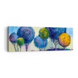 Lærredstryk - Billede på lærred - Kugle - idealets form - 90x30 cm