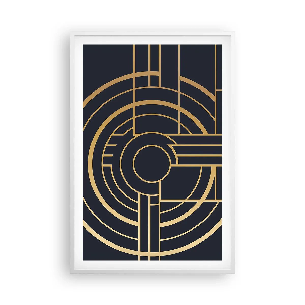 Plakat i hvid ramme - At vende tingene på hovedet - 61x91 cm