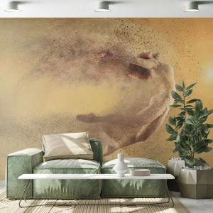 Fototapet Selvklæbende Deluxe Sticker - I dansende henrykkelse - Abstraktion, Kvinde, Grafik - 500x350 cm