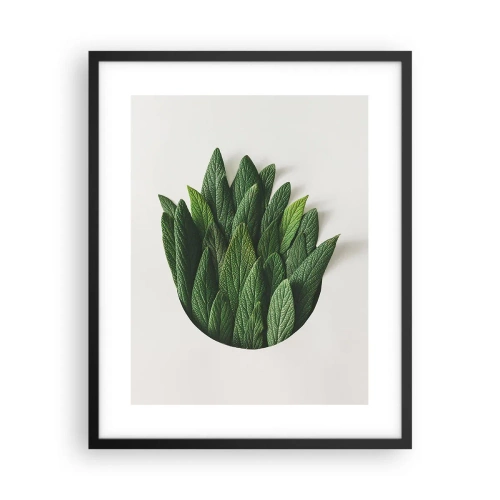 Plakat i sort ramme - Uhæmmet nysgerrighed - 40x50 cm