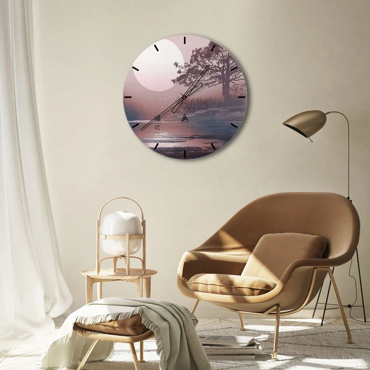 Vægur, Uret - Natlige mærkværdigheder - 40x40 cm