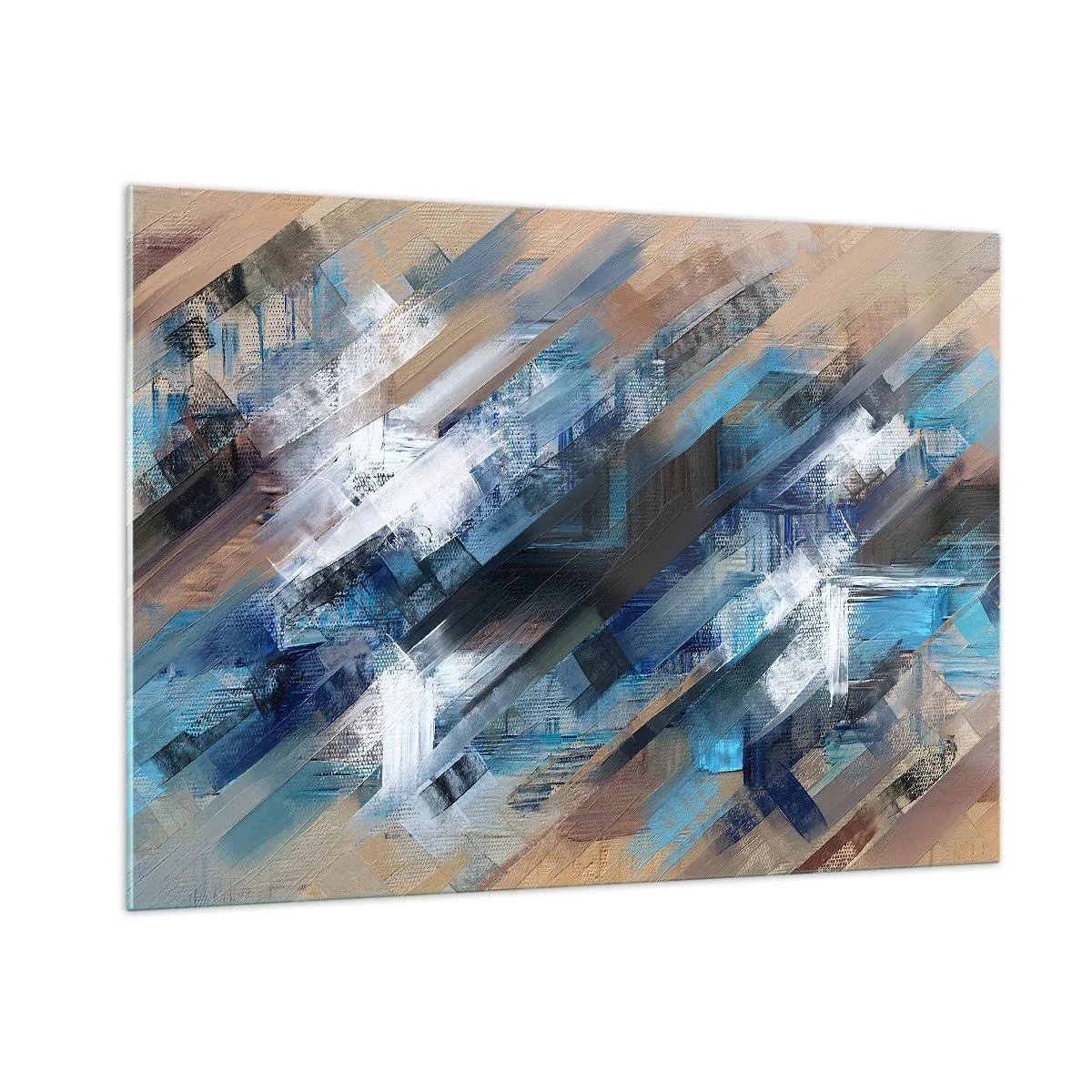 Billede på glas - På en blå skråning - 100x70 cm