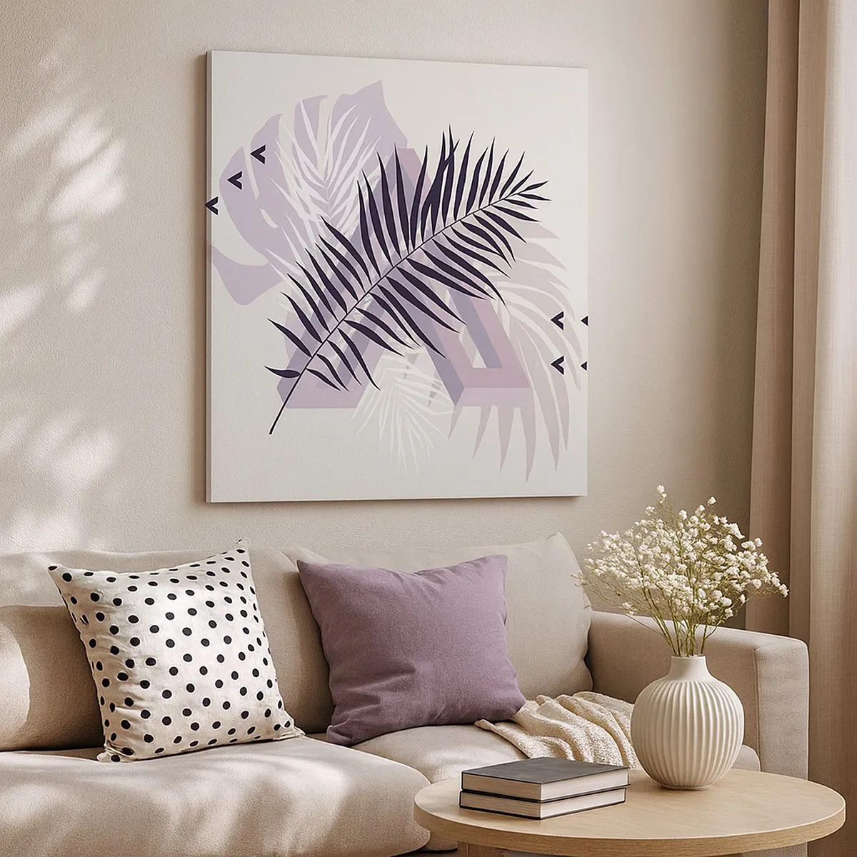 Lærredstryk - Billede på lærred - Skygge af en skygge - 30x30 cm