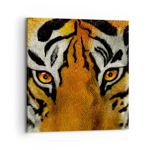 Lærredstryk - Billede på lærred - Truende og smuk - 70x70 cm