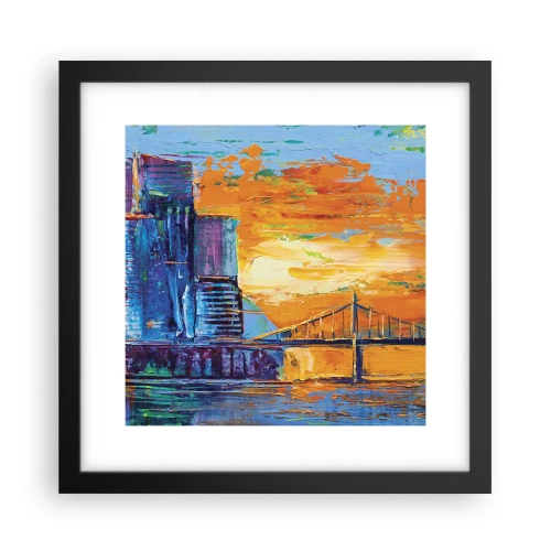 Plakat i sort ramme - Kultur og natur - 30x30 cm