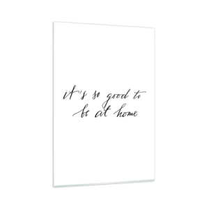 Billede på glas - Hele sandheden - 80x120 cm