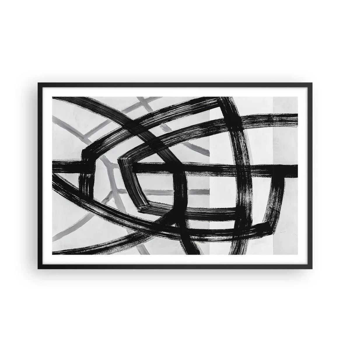 Plakat i sort ramme - Opbygning af dybde - 91x61 cm