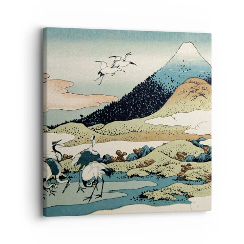 Lærredstryk - Billede på lærred - I japansk ånd - 30x30 cm