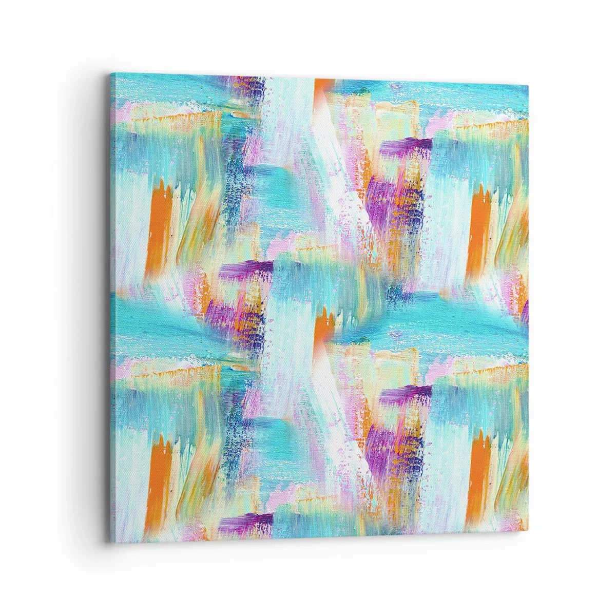 Lærredstryk - Billede på lærred - Munter mazel topper - 70x70 cm