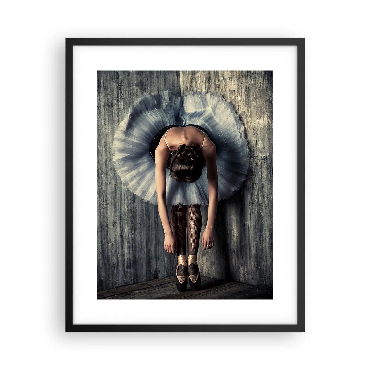 Plakat i sort ramme - Når musikken stopper - 40x50 cm