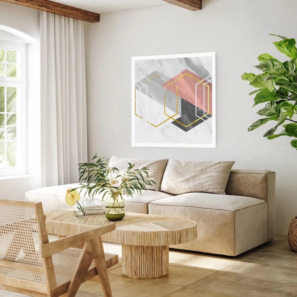 Plakat - Kædesammensætning - 50x50 cm