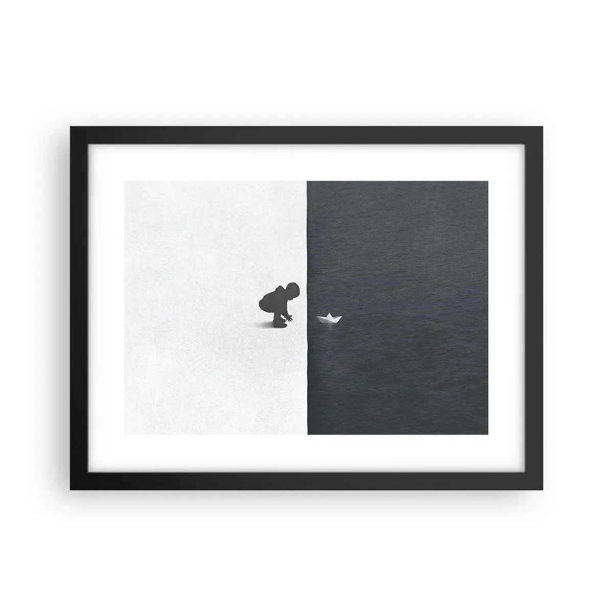 Plakat i sort ramme - Stor ekspedition - 40x30 cm