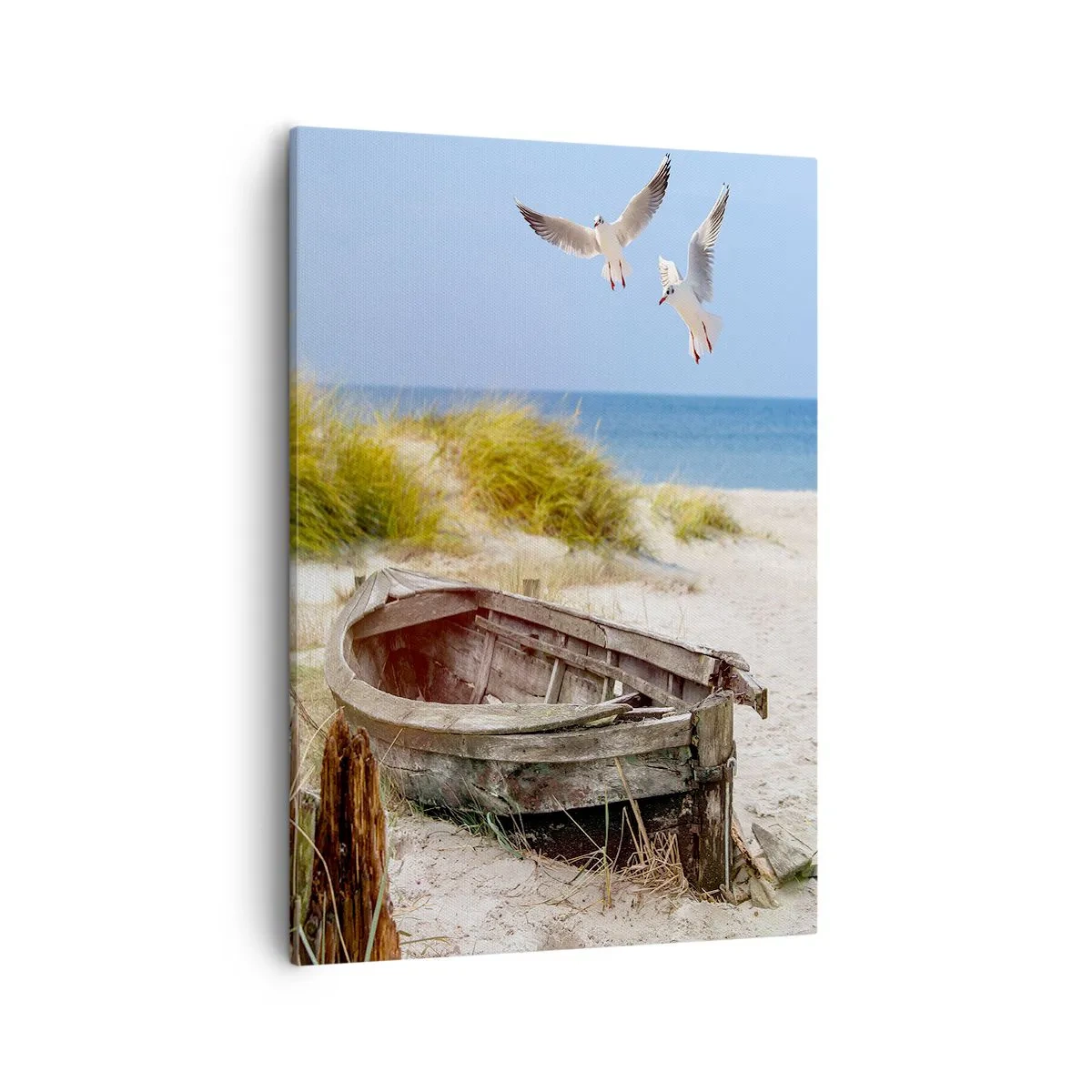 Lærredstryk - Billede på lærred - Badet i vinden - 50x70 cm