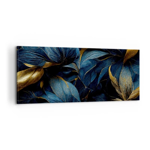 Lærredstryk - Billede på lærred - Foret med guld - 100x40 cm