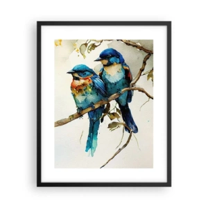 Plakat i sort ramme - Er han fornærmet? - 40x50 cm