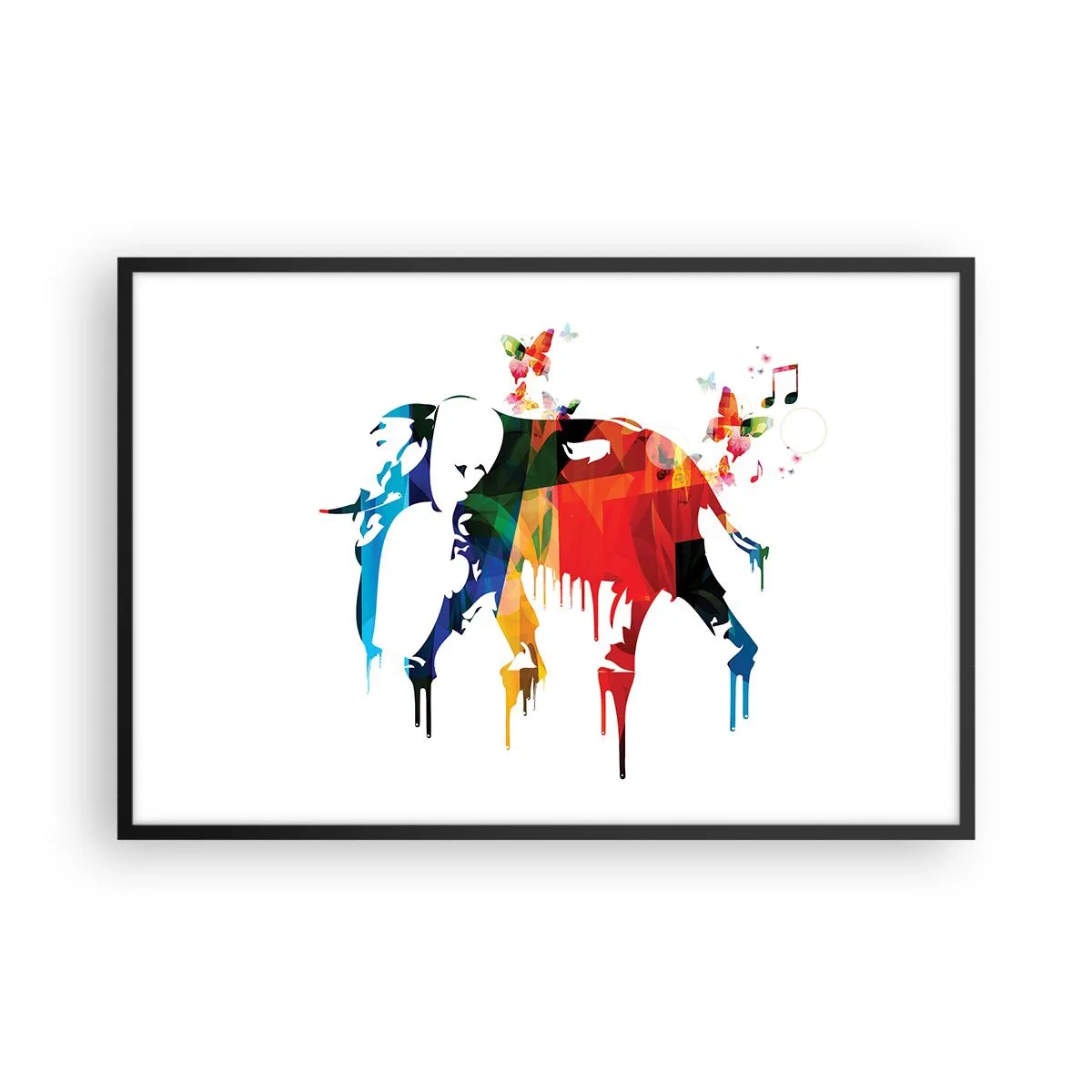 Plakat i sort ramme - Alle kan danse - 91x61 cm