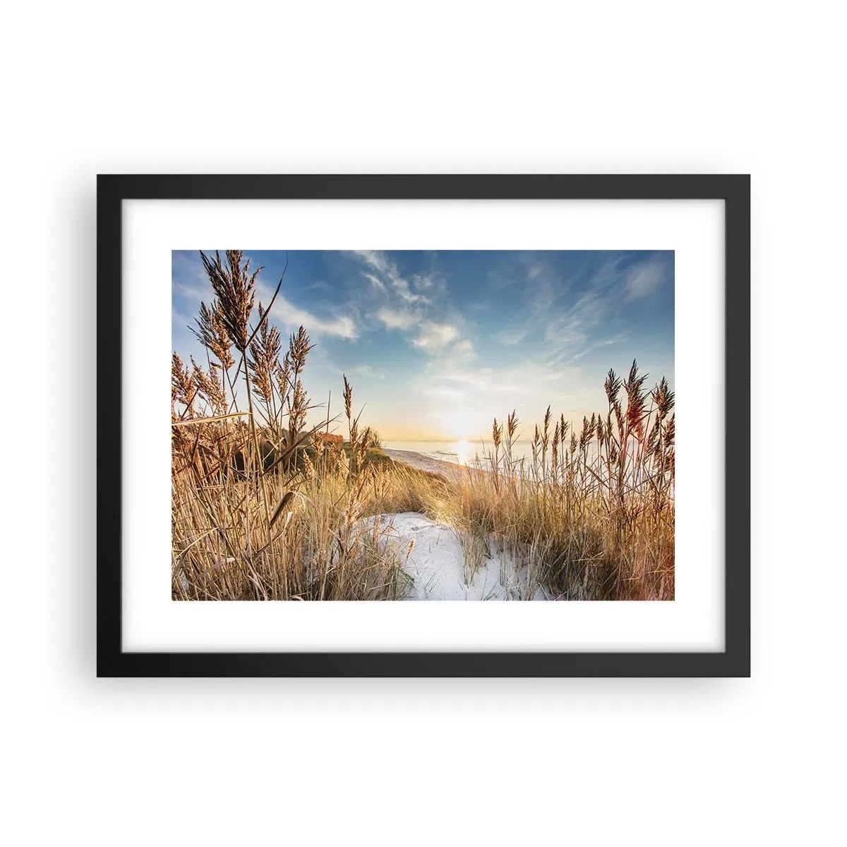 Plakat i sort ramme - Nordstrand - 40x30 cm