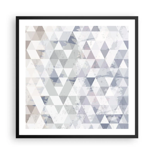 Plakat i sort ramme - I takt på tre - 60x60 cm