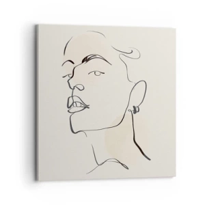 Lærredstryk - Billede på lærred - Et stolt blik - 70x70 cm