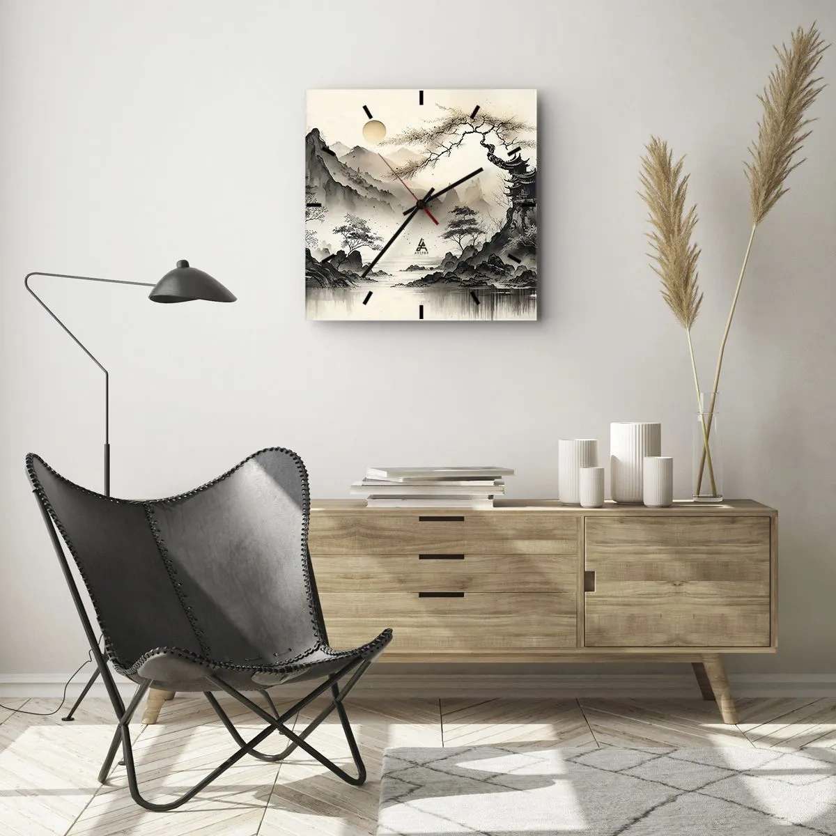 Vægur, Uret - Orientens unikke charme - 40x40 cm