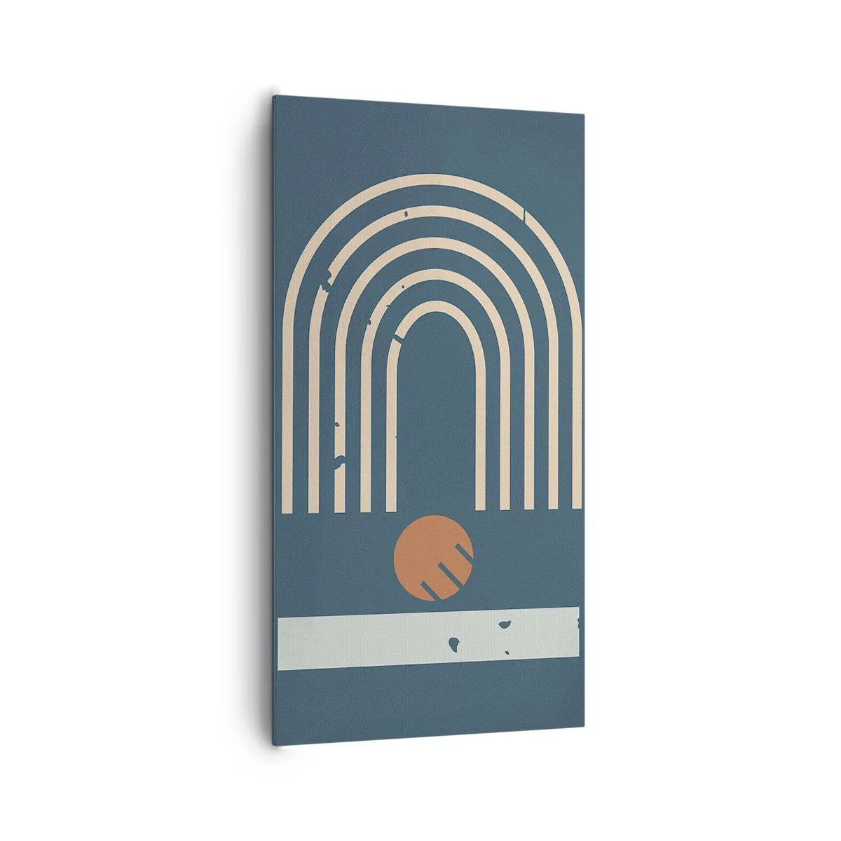 Lærredstryk - Billede på lærred - Geometri på granatæble - 65x120 cm