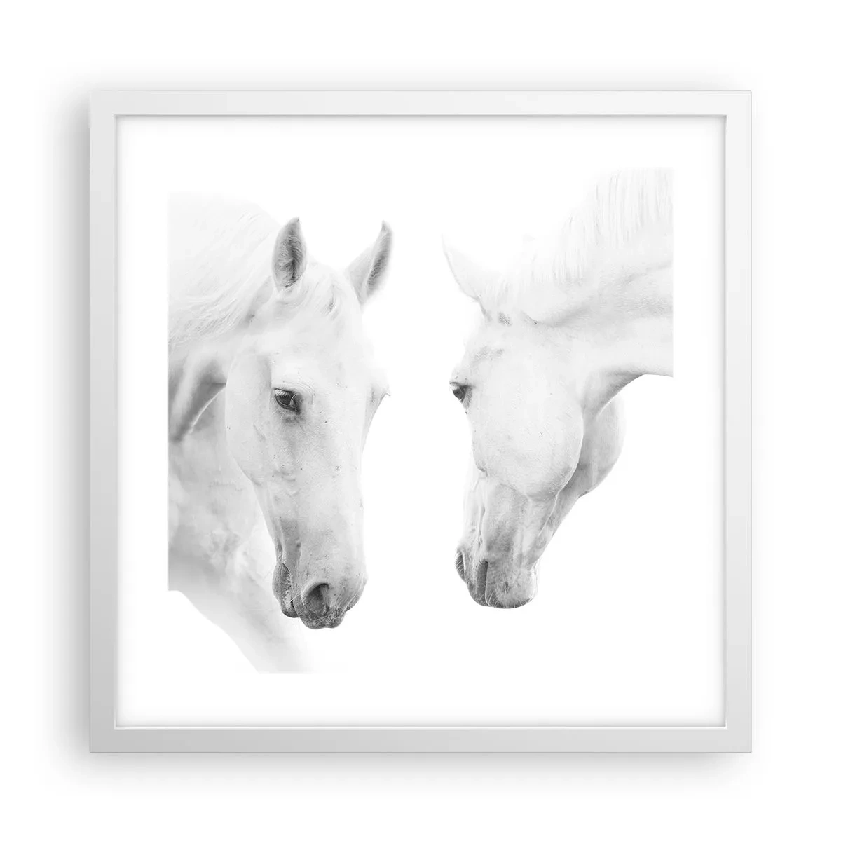 Plakat i hvid ramme - Er dette venskab...? - 40x40 cm