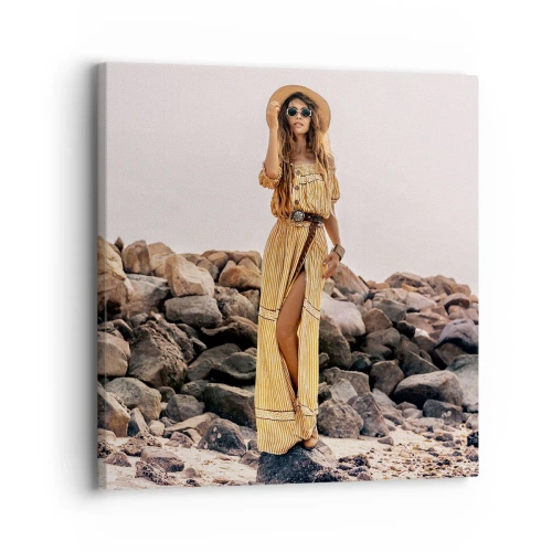 Lærredstryk - Billede på lærred - Magien ved sten - 30x30 cm