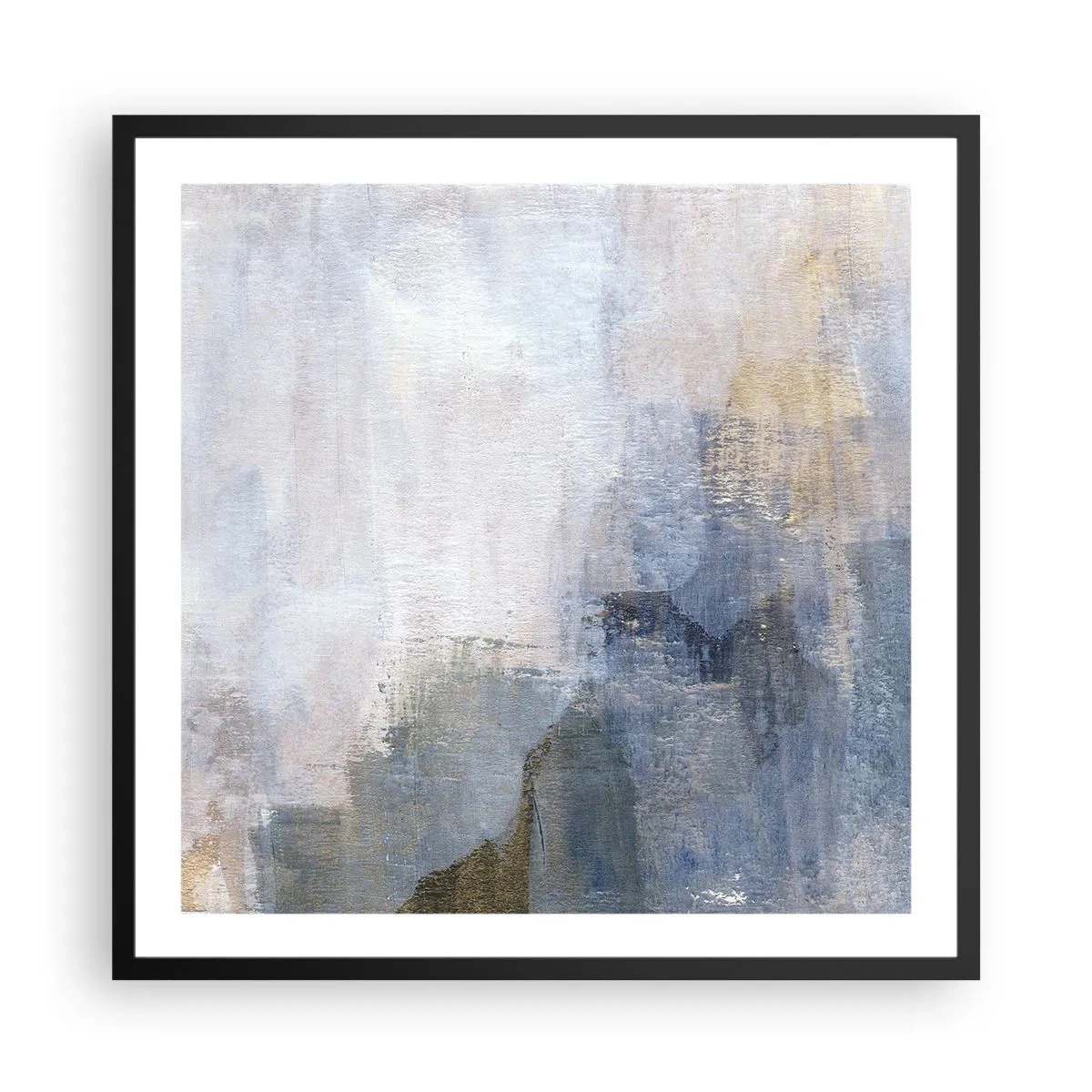 Plakat i sort ramme - Farvetoner og akkorder - 60x60 cm