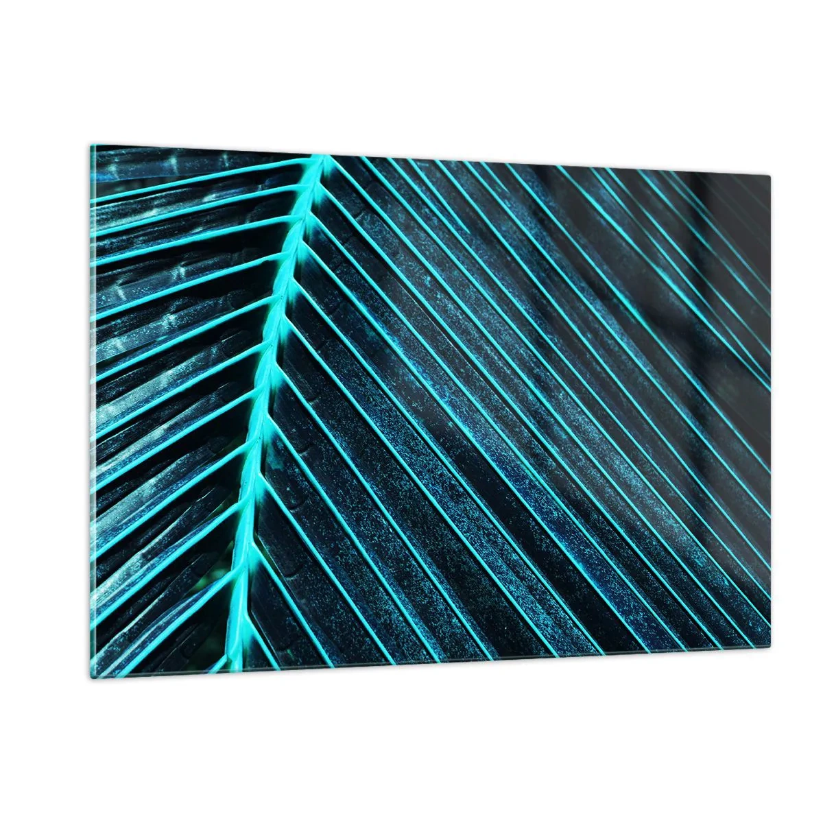Billede på glas - Tekstur af grønt - 120x80 cm