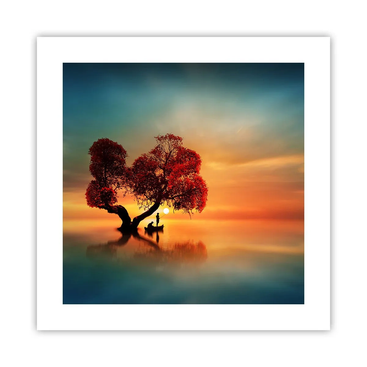 Plakat - Fjern og tavs verdensløshed - 40x40 cm