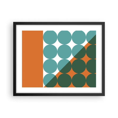 Plakat i sort ramme - Op og over - 50x40 cm