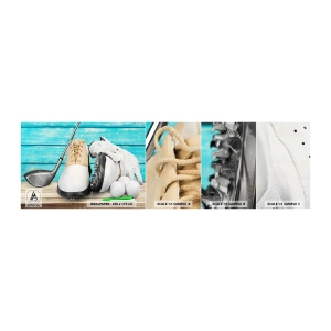 Fototapet Prøve Standard Eco - Alt er klar - Golf, Sport, Golfspillersko - 100x30 cm