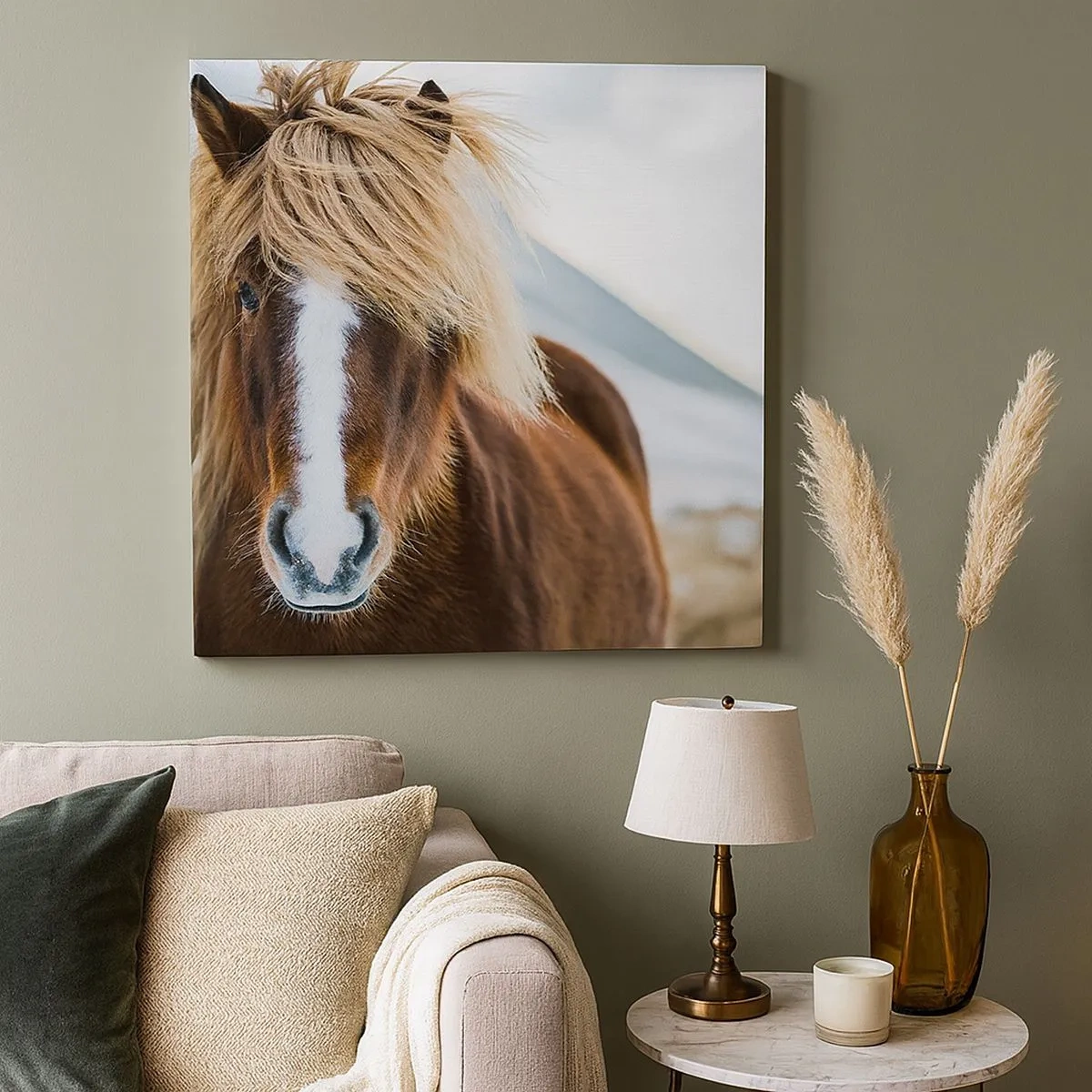 Lærredstryk - Billede på lærred - Kan du mærke friheden? - 30x30 cm