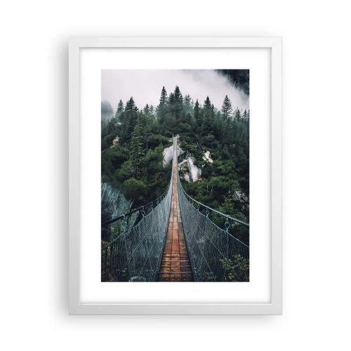 Plakat i hvid ramme - Kun for ørne - 30x40 cm