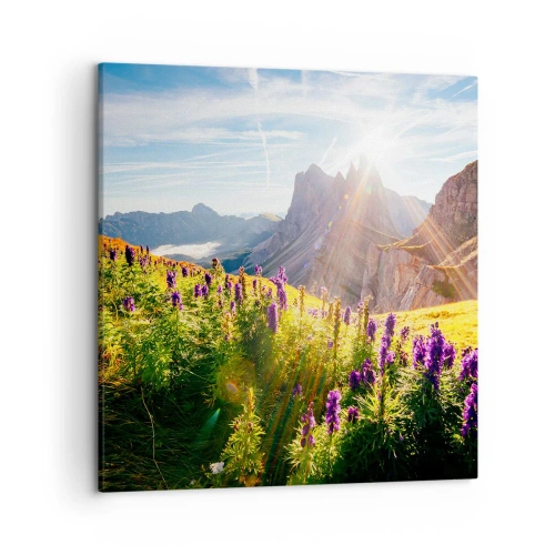 Lærredstryk - Billede på lærred - Urternes hemmelige liv - 50x50 cm