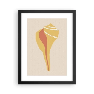 Plakat i sort ramme - Organisk abstraktion - vækst - 30x40 cm