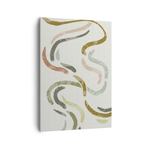 Lærredstryk - Billede på lærred - Abstraktionens glade dans - 50x70 cm