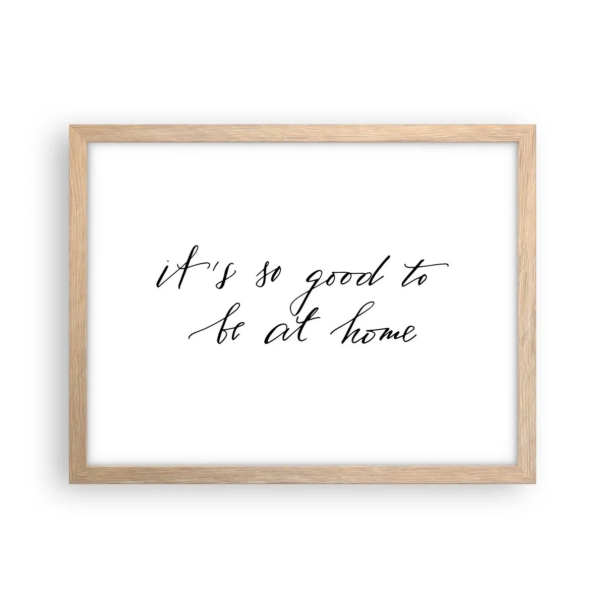 Plakat i ramme af lyst egetræ - Hele sandheden - 40x30 cm