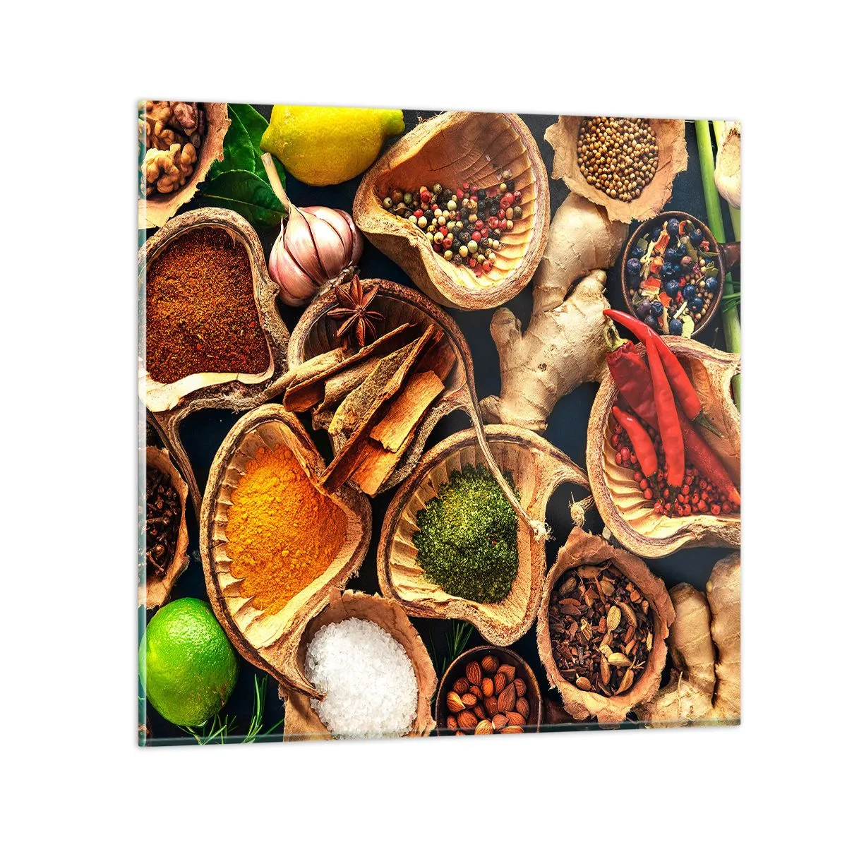 Billede på glas - Tag, hvad du vil have - 40x40 cm