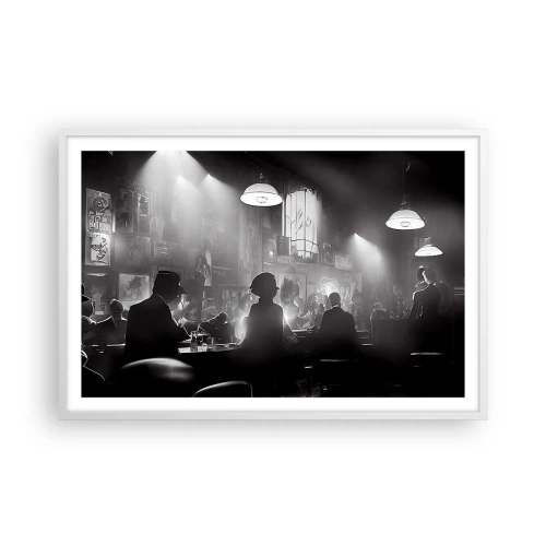 Plakat i hvid ramme - I en jazzet stemning - 91x61 cm