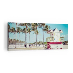 Lærredstryk - Billede på lærred - En smuk dag foran dig - 120x50 cm