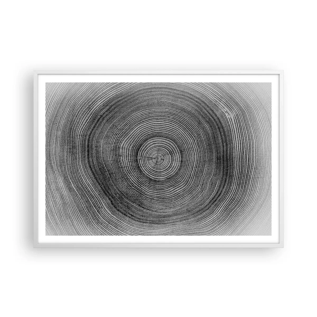 Plakat i hvid ramme - Et tegn på tiden - 100x70 cm